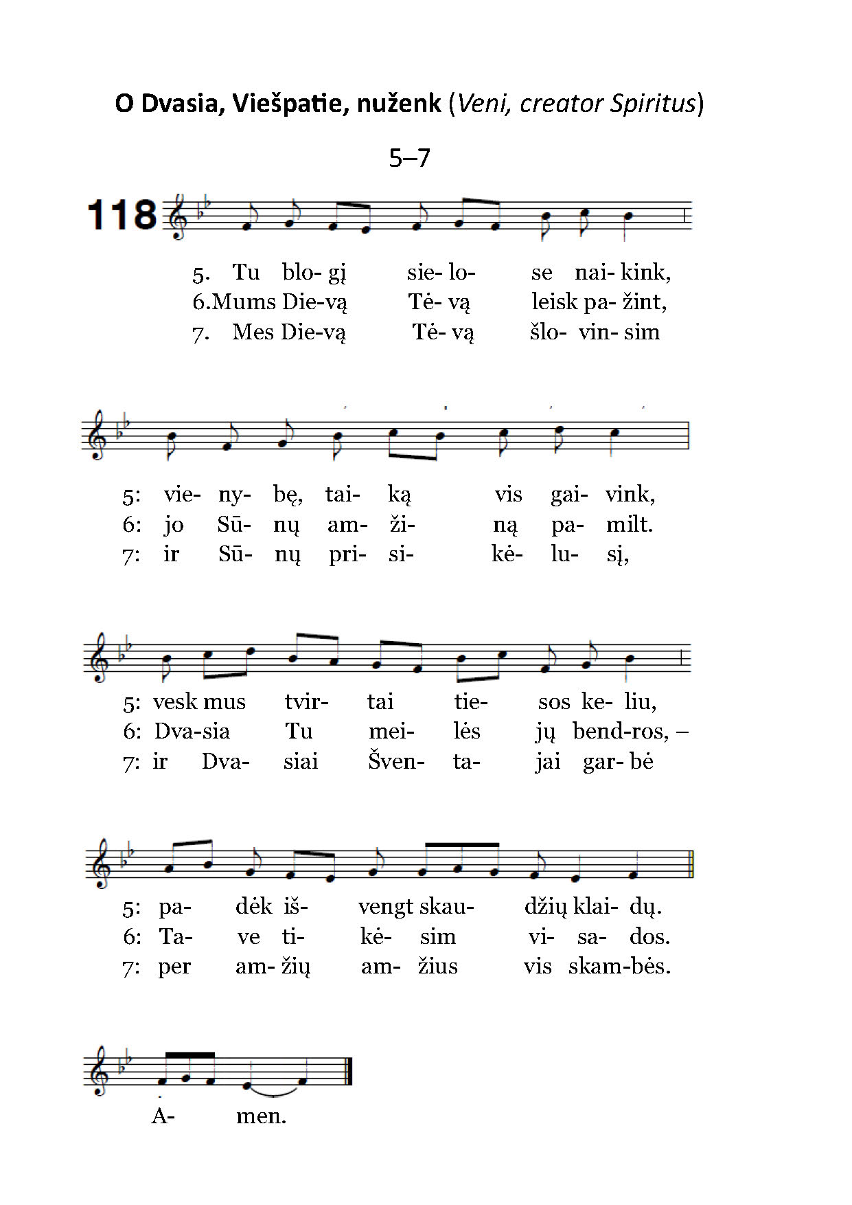 Šventosios Dvasios himnas 5-7 posmeliai